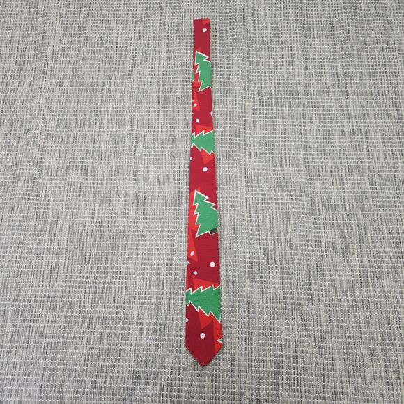 OppoSuits Neck Tie Abstract Christmas Tree Ugly Holiday Gift Present Thin NEW - Picture 3 of 11